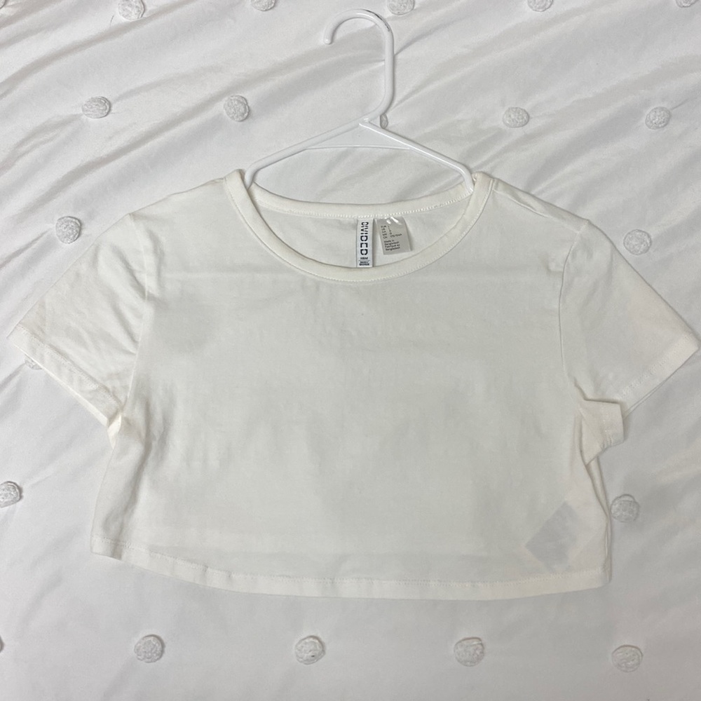 H&M white baby tee